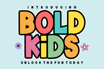 Free Bold Fonts for Creative Kids' Projects