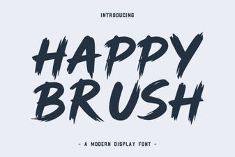 Happy Brush Font: Creative Design Projects