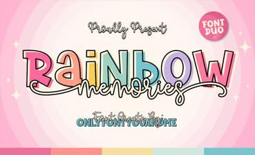 Rainbow Memories Font: Crafting Creative Projects