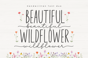 Beautiful Wildflower Duo Font for Your Creative Projects