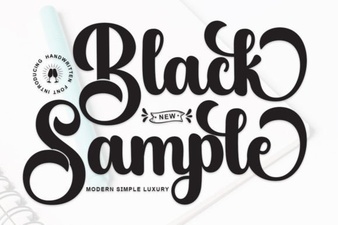 Black Sample Font: Your Creative Typography Starter Kit