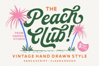 Peach Club Font: Design with Playful Typography
