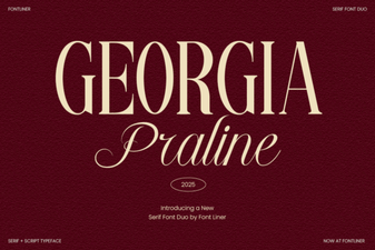 Georgia Praline: Font for Handcrafted Designs